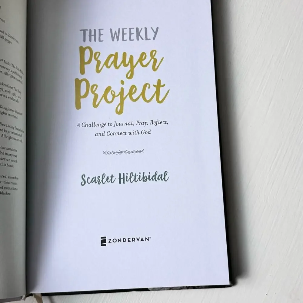 The Weekly Prayer Project Journal Devotional Book